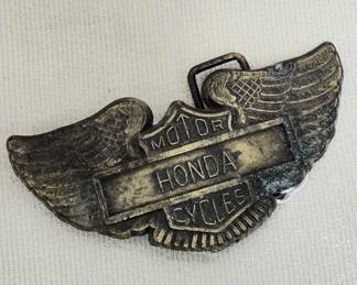 Honda motorcycle belt buckle