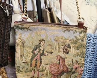 vintage needlepoint purse