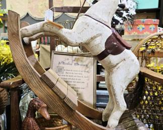 Rocking Horse. Duck Basket