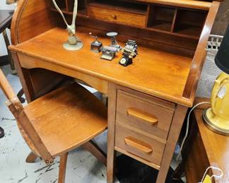 Child's rolltop desk