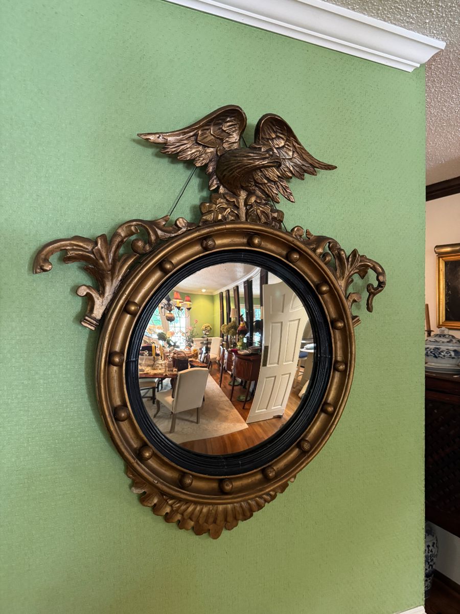 English Bulls Eye Mirror circa 1840
