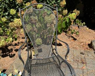 Outdoor iron rocker
