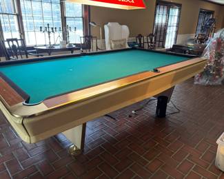 Vintage pool table