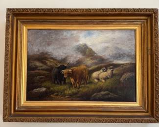 Guarding the Flock". Artist -John W. Morris 1865-1924