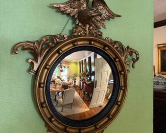 English Bulls Eye Mirror circa 1840