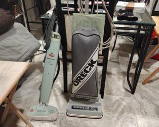 Bissell Steam Mop and Oreck XL Upright Vacuum Cleaner 