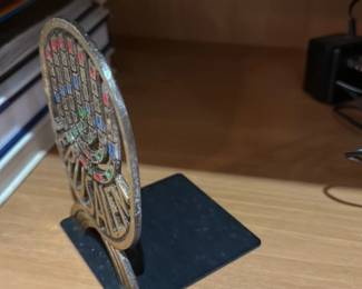 Jerusalem Menorah Bookend 