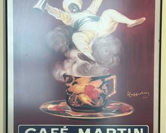 Cafe Martin Advertising Poster 