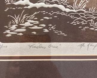 Timeless Grace Woodblock Print 