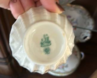 Vintage Schumann Bavaria "Seashell" Creamer and Bowl Set