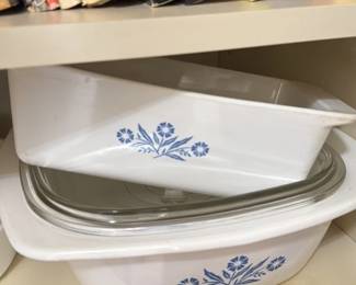 CorningWare "Cornflower" Pattern Baking Dish Set 