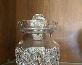 Cut Crystal Lidded Jar 