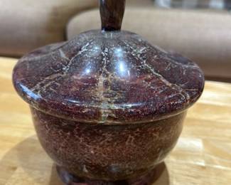 Marble Decorative bowl with Lid 