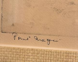 Lionel Barrymore Etching 