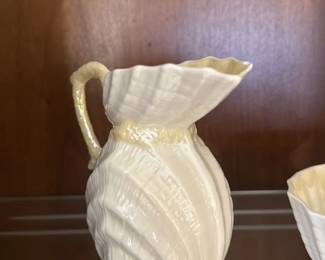 Vintage Schumann Bavaria "Seashell" Creamer and Bowl Set