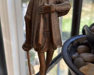 Carved Wooden Figure of a Gentleman 