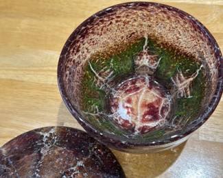 Marble Decorative Bowl with Lid 