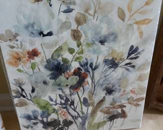 Watercolor Floral Canvas Print 