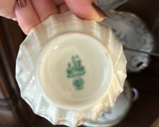 Vintage Schumann Bavaria "Seashell" Creamer and Bowl Set