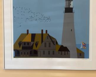 Portland Head Light Lithograph 