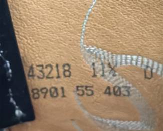 Nocona Boots Black Leather Western Cowboy Boots 