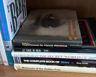 Collection of Books on Visual Thinking, James Bond and Classic Cars 