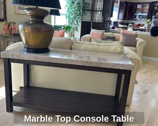 Marble Top console table