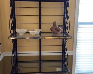 Vintage Wrought Iron and Glass 