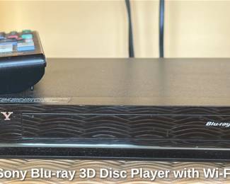 Sony Blu-Ray 3D Disc Player with Wi-Fi 