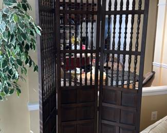 Vintage Spanich Colonial Style room Divider Screen 