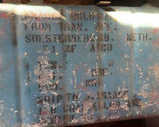 Vintage Military Ammunition Chest/Storage Trunk