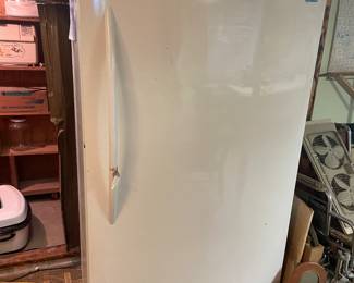 Sears Frigidare stand up freezer, has key, very clean works well. $250