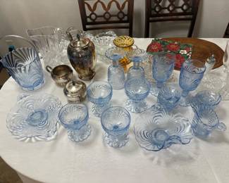 Hazel-Atlas Capri Blue Glass collection