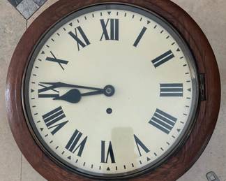 Antique school house clock.