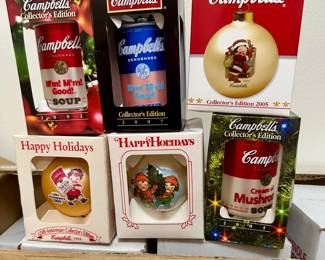 Campbell's Soup Christmas ornaments