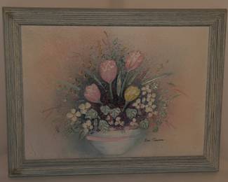 Vintage collectible signed wall hanging
