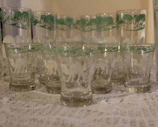 Frosted vintage barware
