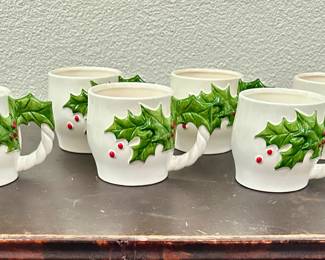 Vintage Japan Christmas cups