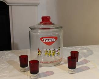Vintage Tom's snack jar