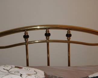 Brass and enamel bed