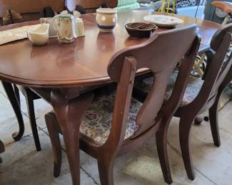 Table and chairs