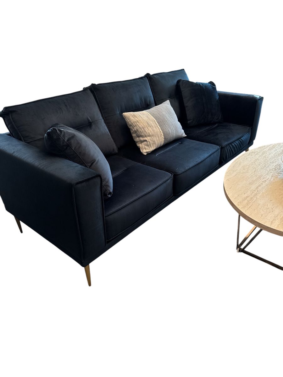 Navy Blue velvet couch and a love seat!