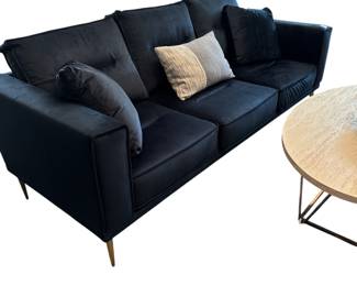 Navy Blue velvet couch and a love seat!