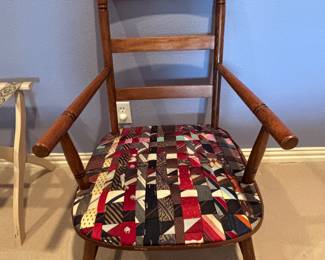 Antique Chair with Tie Seat