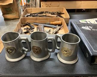 United States Marine Corps USMC Pewter Mugs