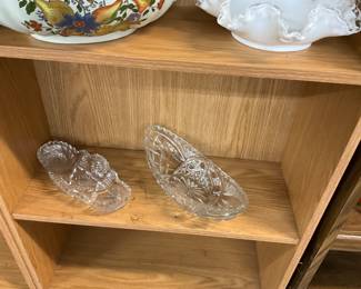 Cut Glass Relish Dishes