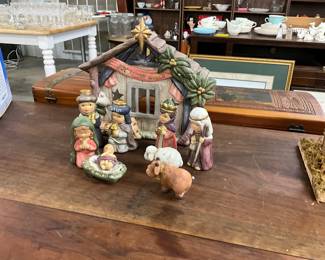 JC Penny Children's Porcelain Nativity Set