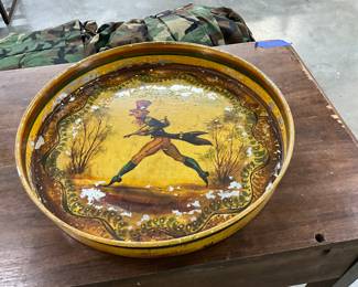 Folk Art Painter Peter Ompir Toleware Tray