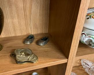 Metal Shoe Ashtrays - Virginia Metalcrafters Randolph CW 7-45 Brass Paper Clip