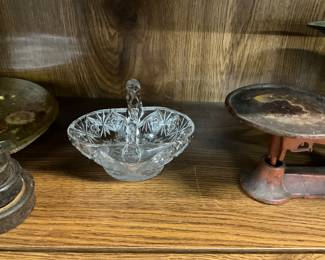 Clear Glass Basket